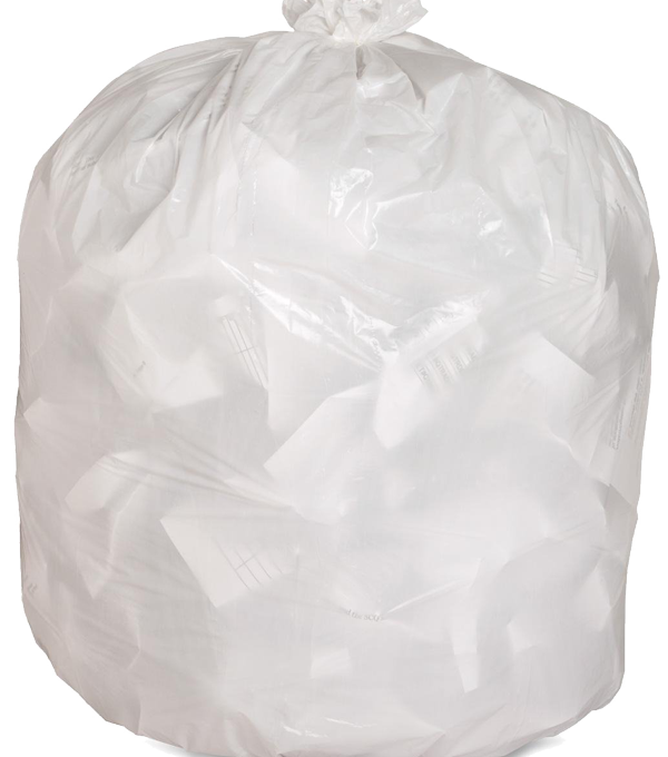 HD Clear Trash Bags, 43x46 (56 Gallon)
