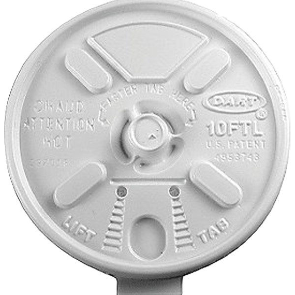 Dart 10FTL White Lift n' Lock Lid