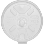 Dart 12FTLS Translucent Lift N' Lock Lid With Straw Slot