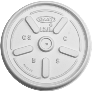 Dart 12JL White Vented Lids