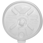 Dart Translucent Lift N' Lock Lid With Straw Slot, 16FTLS