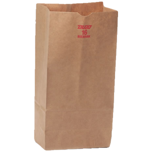 Brown Paper Bags, 16 lb