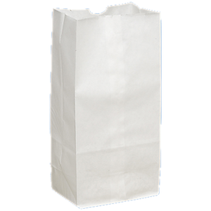 White Paper Bags, 20 lb