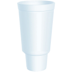 Dart Pedestal Based Foam Cups, 44 oz (44AJ32)