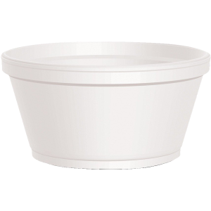 Foam Food Containers (Wide), 8 oz