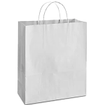 Medium White Paper Bags with Handle