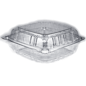 9x9 Clear Hinged Lid