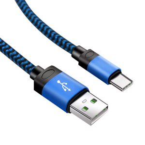 Charging Cables USB - Type C 10' (Blue)
