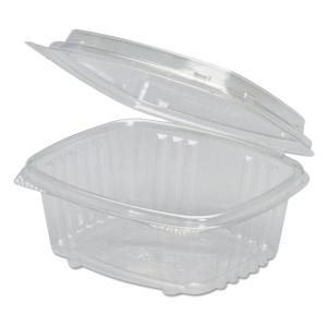 Clear Hinged Deli Container, 12 oz