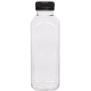 Square PET Juice Bottles, 32 oz