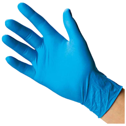 Nitrile Gloves, Large, 5 Mil Blue