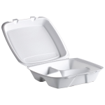 3 Compartment Foam Hinged Lid, Medium