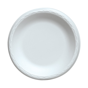 White Foam Plates, 6"