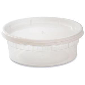Plastic Soup Container With Lids, 8 oz