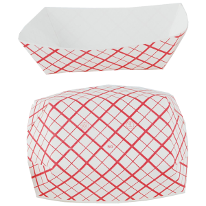 Paper Food Trays #50, 1/2 lb